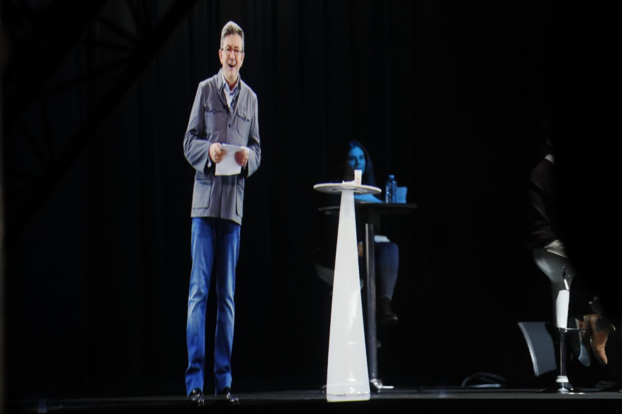Melenchon hologram