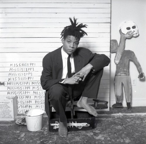 Basquiat in a suit