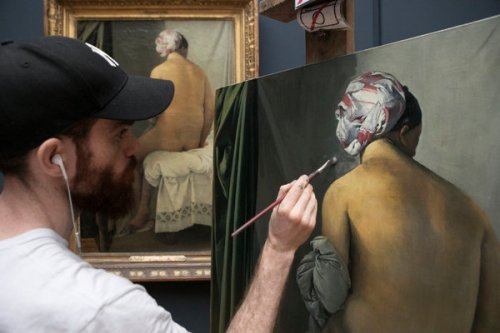 Painting in the Louvre